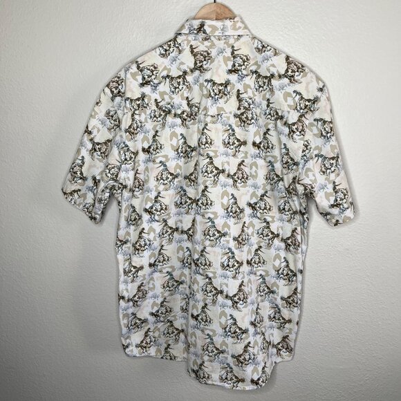 Pendleton Mens Western Pearl Snap Short Sleeve Button-Up Shirt Medium - Picture 7 of 9